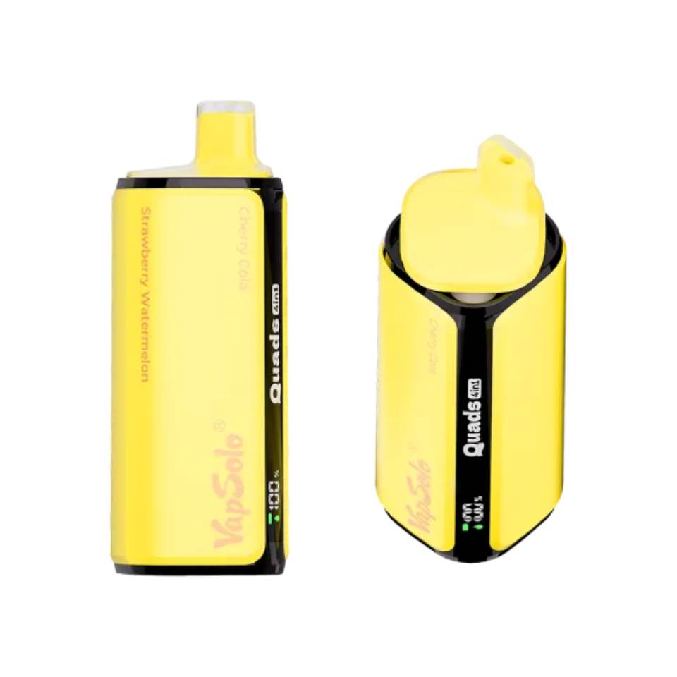 VapSolo 4in1 Quads – Cherry Cola – Strawberry Watermelon – Grapefruit Refresher – Juicy Peach Ice
